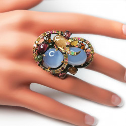 Кольцо с халцедоном 876-er