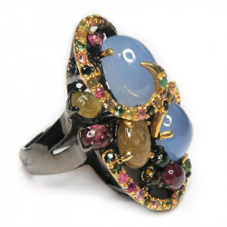 Кольцо с халцедоном 876-er