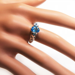 Комплект с голубым топазом 899-ekm Комплект с голубым топазом 899-ekm