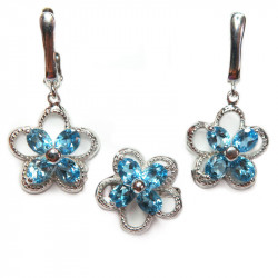 Комплект с голубым топазом 900-ekm Комплект с голубым топазом 900-ekm