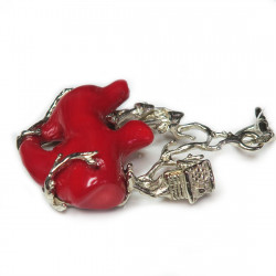 Кулон с кораллом 062-kk