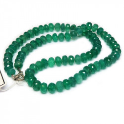 Бусы из зеленого оникса 084-eo