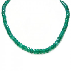 Бусы из зеленого оникса 084-eo