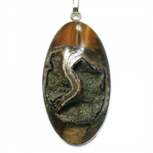 Кулон с симбирцитом и пиритом 1057-nn