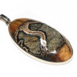 Кулон с симбирцитом и пиритом 1057-nn