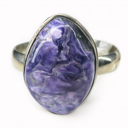 Кольцо с чароитом 1460-nr