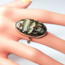 Кольцо с аммонитом 1927-nr