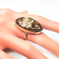 Кольцо с аммонитом 1927-nr