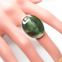 Кольцо с кошачьим глазом (празем) 1932-nr