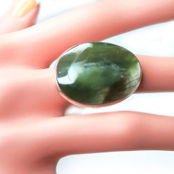 Кольцо с кошачьим глазом (празем) 1932-nr