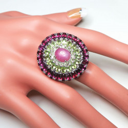 Кольцо с рубином и самоцветами 1959-er