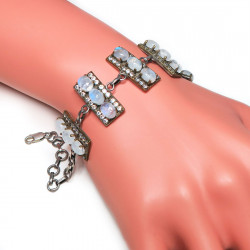 Браслет с лунным камнем 291-eb