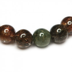 Браслет из рутилового кварца (волосатик) 306-nb