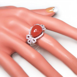 Комплект с олигоклазом (солнечный камень) 328-ekm