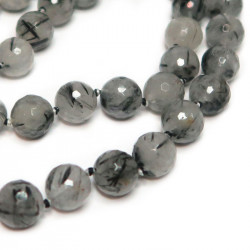 Бусы из рутилового кварца 396-no