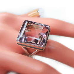 Кольцо с аметистом 454-amr