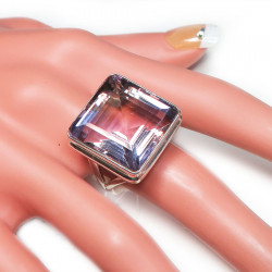 Кольцо с аметистом 454-amr