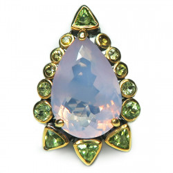 Кольцо с аметистом 486-amr