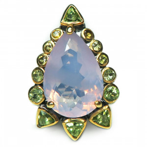 Кольцо с аметистом 486-amr