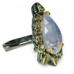 Кольцо с аметистом 486-amr