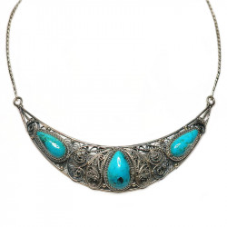 Колье с хризоколлой 586-no