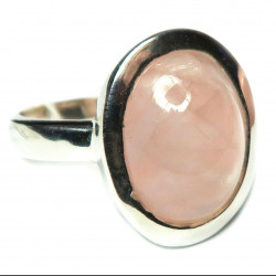 Кольцо с розовым кварцем 674-nr