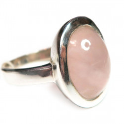 Кольцо с розовым кварцем 674-nr