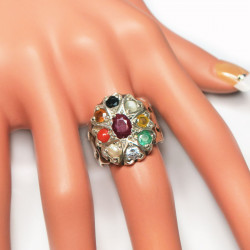 Кольцо самоцветами 751-er