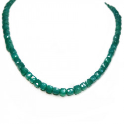 Бусы из зеленого оникса 774-eo