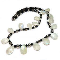 Колье с лунным камнем 779-eo