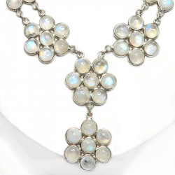 Колье с лунным камнем 896-eo