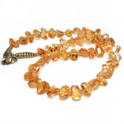 Бусы из цитрина 965-eo