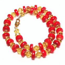 Бусы из красного коралла 059-ko