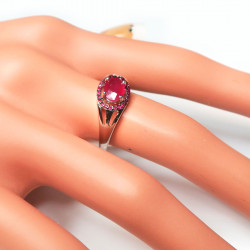 Комплект с рубином 1636-ekm