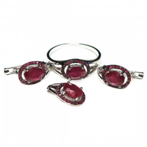 Комплект с рубином 1636-ekm Комплект с рубином 1636-ekm
