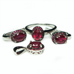 Комплект с рубином 1637-ekm Комплект с рубином 1637-ekm