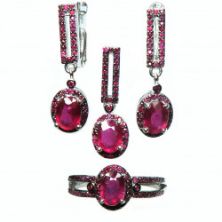 Комплект с рубином 1639-ekm Комплект с рубином 1639-ekm