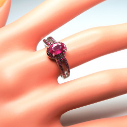 Комплект с рубином 1639-ekm