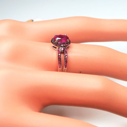 Комплект с рубином 1639-ekm