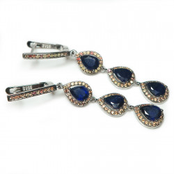 Комплект с сапфиром 1646-ekm