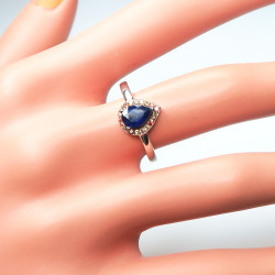 Комплект с сапфиром 1646-ekm
