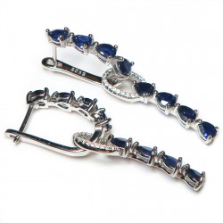 Комплект с сапфиром 1649-ekm