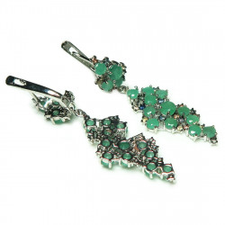 Комплект с бериллом и цветными сапфирам 1652-ekm