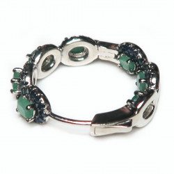 Серьги с бериллом  и сапфирами 571-es