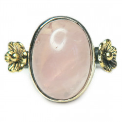 Кольцо с розовым кварцем 1815-nr