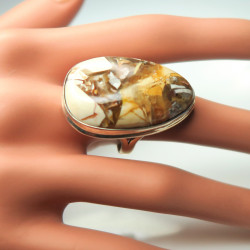 Кольцо с яшмой 185-yhr