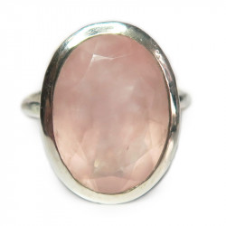 Кольцо с розовым кварцем 673-nr