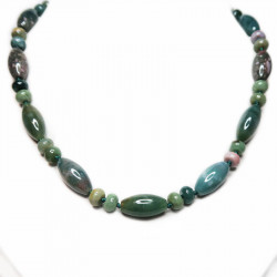 Бусы из яшмы 141-yho