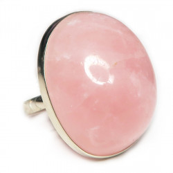 Кольцо с розовым кварцем 1614-nr