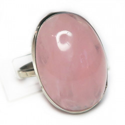 Кольцо с розовым кварцем 1564-nr